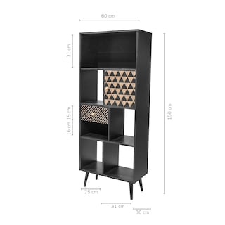 Foto 2 | Foto 2 | Librero Top Living Bukler-n Negro