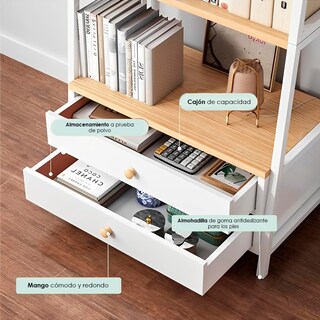 Foto 6 | Foto 6 | Librero Ilios Innova Pirámide Blanco