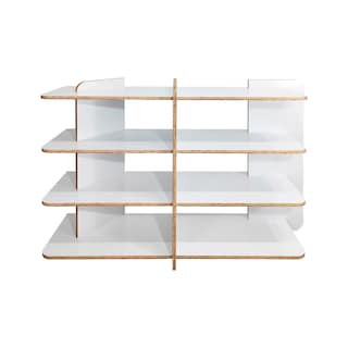 Foto 2 | Foto 2 | Librero Bajo Reggo Moderno Mueble Organizador Oficina color Blanco