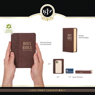Foto 3 | Foto 3 | Impresión Grande Compacta De Bible Christian Art Gifts Kjv Holy - Venta Internacional.