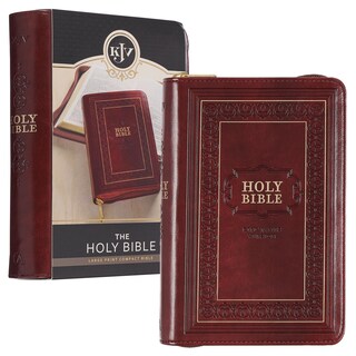 Foto 1 | Foto 1 | Bible Christian Art Gifts Kjv Con Impresión Grande Compacta, Color Burdeos - Venta Internacional.