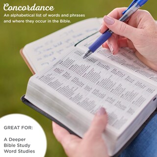 Foto 4 | Foto 4 | Bible Christian Art Gifts Kjv Con Impresión Grande Compacta, Color Burdeos - Venta Internacional.