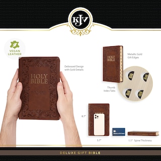 Foto 3 | Foto 3 | Bible Christian Art Gifts Kjv Holy Bible, Piel Sintética - Venta Internacional.