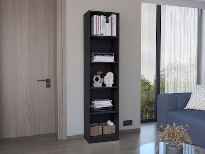 Foto 1 | Foto 1 | Librero Home Eco Wengue con Cinco Entrepaños Virtual Muebles