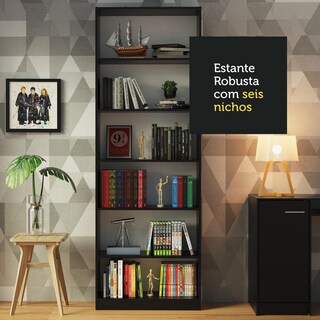 Foto 7 | Foto 7 | Kit Estante Librero Madesa 6908 Y Organizador 6906 Negro