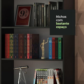 Foto 5 | Foto 5 | Kit Estante Librero Organizador Madesa 6908 Negro