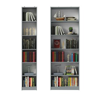 Foto 4 | Foto 4 | Kit Estante Librero Madesa 6908 Y Organizador 6906 Gris