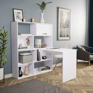 Foto 2 | Foto 2 | Escritorio Con Librero British Color Blanco