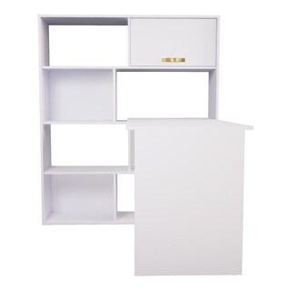 Foto 4 | Foto 4 | Escritorio Con Librero British Color Blanco