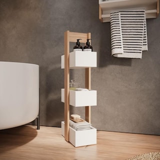 Foto 4 | Foto 4 | Organizador Piso Dakota Color Duna Blanco