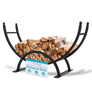 Foto 1 | Foto 1 | Estante para Leña Birdrock Home 127 Cm Acero Negro - Venta Internacional