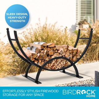 Foto 2 | Foto 2 | Estante para Leña Birdrock Home 127 Cm Acero Negro - Venta Internacional