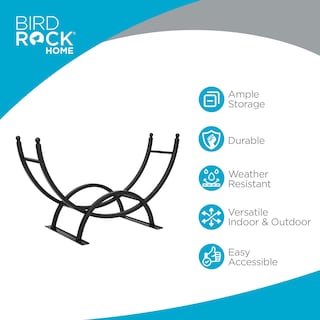 Foto 3 | Foto 3 | Estante para Leña Birdrock Home 127 Cm Acero Negro - Venta Internacional