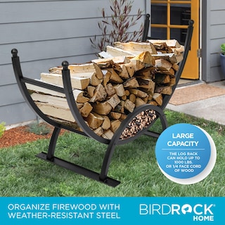 Foto 4 | Foto 4 | Estante para Leña Birdrock Home 127 Cm Acero Negro - Venta Internacional
