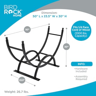 Foto 5 | Foto 5 | Estante para Leña Birdrock Home 127 Cm Acero Negro - Venta Internacional