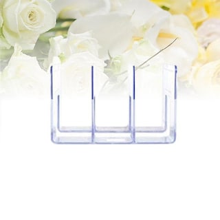 Foto 3 | Foto 3 | Bookends Huoguo, Estantería Acrílica Transparente Con 3 Cuadrículas - Venta Internacional.