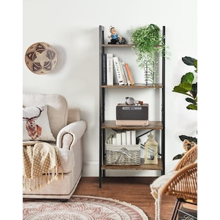 Foto 4 | Foto 4 | Libreros Furniturer Dasan Marrón 56 X 34 X 137.5 Cm