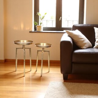 Foto 5 | Foto 5 | Mesa Ocasional Tag Eduardo 2 Mesas Gold