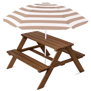 Foto 1 | Foto 1 | Mesa De Pícnic De Madera Para Niños Best Choice Products Con Paraguas - Venta Internacional.