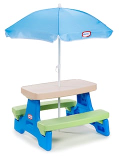 Foto 1 | Foto 1 | Mesa De Pícnic Little Tikes Easy Store Con Paraguas Para 6 Niños - Venta Internacional.