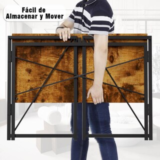 Foto 6 | Foto 6 | Escritorio Plegable Furniturer Harper Vintage 100 X 50 X 75 Cm
