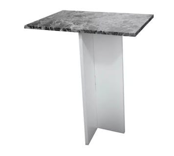 Foto 2 | Foto 2 | Mesa De Centro Mdf Melamico Vinil Tipo Marmol Resisten Negro
