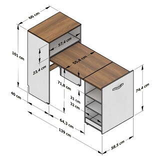 Foto 4 | Foto 4 | Mesa Extensible - Barcelona - Armable Para Espacios Pequeños