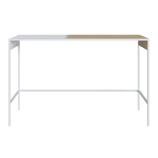 Foto 1 | Foto 1 | Consola Color Blanco Y Madera Con Estructura Metálica De Acero Mdp 120cm (ancho)* 40cm (profundo)