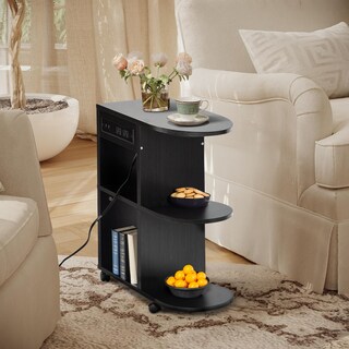 Foto 8 | Foto 8 | Mesa Auxiliar Con Usb Holi Yatahome Negro