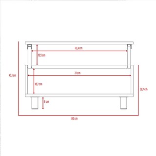 Foto 8 | Foto 8 | Mesa De Centro Gambia Extensible color Wengue y Marfil Virtual Muebles