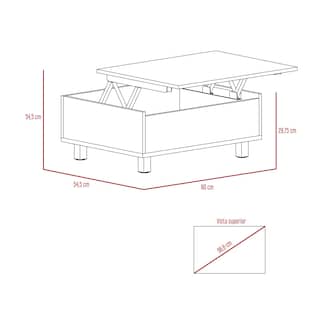 Foto 7 | Foto 7 | Mesa de Centro Gambia color Duna y Blanco Virtual Muebles