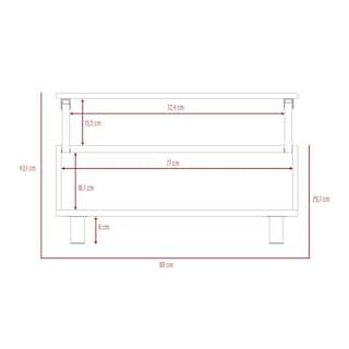 Foto 8 | Foto 8 | Mesa de Centro Gambia color Duna y Blanco Virtual Muebles