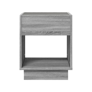 Foto 3 | Foto 3 | Bossa Mesa Auxiliar Cuadrada Gris Haifa Con Luz Led Decorativa Efecto Infinito Para Sala O Recamara