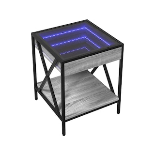 Foto 5 | Foto 5 | Bossa Mesa Auxiliar Radnick Con Base De Almacenamiento Efecto Luz Led Efecto Infinito