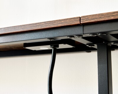 Foto 3 | Foto 3 | Mesa Consola Estrecha De 1 Nivel De 180 Cm Mu:4life Mce-24297-180c27 Atigrado Con Regleta Eléctrica Y Estructura Metálica