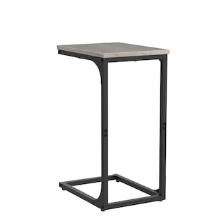 Foto 4 | Foto 4 | Mesa Auxiliar Vasagle En Forma De C, Color Gris Y Negro, Juego De 2 Unidades, Acero - Venta Internacional.