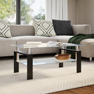 Foto 3 | Foto 3 | Mesa De Café Vidaxl Con Marco De Melamina Gris Y Tapa De Vidrio Templado - Venta Internacional.