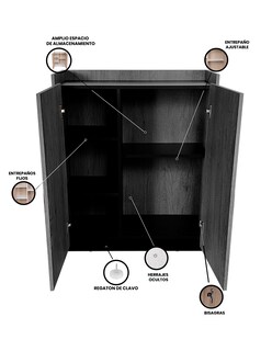 Foto 3 | Foto 3 | Gabinete Organizador Decomobil Gris