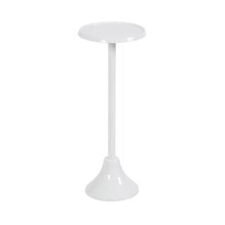 Foto 1 | Foto 1 | Mesa Con Pedestal Para Bebidas Kate Y Laurel Sanzo, Metal Blanco, 23 Cm - Venta Internacional.
