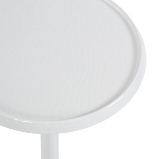 Foto 7 | Foto 7 | Mesa Con Pedestal Para Bebidas Kate Y Laurel Sanzo, Metal Blanco, 23 Cm - Venta Internacional.