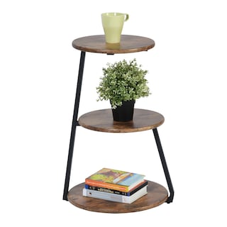 Foto 1 | Foto 1 | Mesa Auxiliar Furniturer Saffir Marrón 38 X 38 X 61 Cm