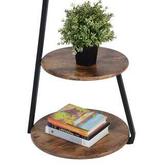 Foto 7 | Foto 7 | Mesa Auxiliar Furniturer Saffir Marrón 38 X 38 X 61 Cm