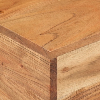 Foto 5 | Foto 5 | Mesa Auxiliar Vidaxl De Madera Maciza De Acacia 30 X 30 X 33 Cm Con Patas De Hierro - Venta Internacional.