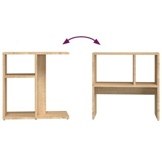 Foto 7 | Foto 7 | Mesa Auxiliar Vidaxl Sonoma Oak 50x30x50 Cm Madera Mecanizada - Venta Internacional.