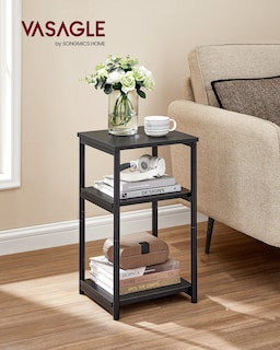 Foto 2 | Foto 2 | Mesa Auxiliar Vasagle Ulet273b16 3 Niveles 30 X 34 X 58 Cm Color Negro - Venta Internacional.