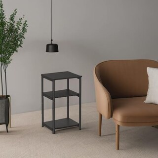 Foto 5 | Foto 5 | Mesa Auxiliar Vasagle Ulet273b16 3 Niveles 30 X 34 X 58 Cm Color Negro - Venta Internacional.