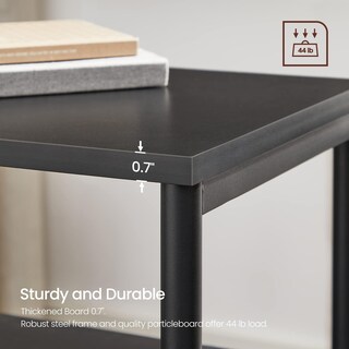 Foto 7 | Foto 7 | Mesa Auxiliar Vasagle Ulet273b16 3 Niveles 30 X 34 X 58 Cm Color Negro - Venta Internacional.