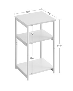 Foto 5 | Foto 5 | Mesa Auxiliar Vasagle Ulet273w14 Blanca Para Sala De Estar  Dormitorio - Venta Internacional.