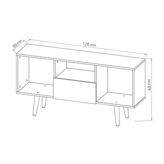Foto 3 | Foto 3 | Mesa Para Tv Hogare Mónaco Rustik