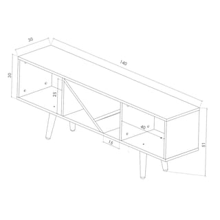 Foto 8 | Foto 8 | Mesa para TV Hogare Smart Var 001 color Marrón